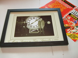 BACK TO THE FUTURE   CLOCK TOWER  PHOTO    FRAMED+FREE ALMANAC 12y - £15.22 GBP