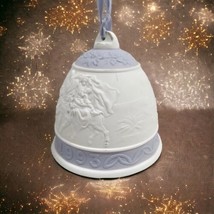 Lladro 1993 7th Annual Christmas Tree Bell Ornament Joseph Mary Bethlehem #16010 - £9.75 GBP