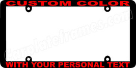 Red Lettering Thin Style Custom Personalized Color License Plate Frame - £6.32 GBP