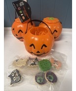 Thrills&amp;Chills Lot Of 3  Hallow-scream Dog Snacks Cookies Doggie Pails B... - €11,09 EUR