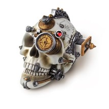 Alchemy Gothic V4 Erasmus Darwin&#39;s Steam-Cerebrum Skull Desk 3D Ornament T Vault - £50.47 GBP