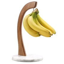 Banana Holder, Marble Banana Stand With Stainless Steel Hook None Slip Banana Ho - $33.99