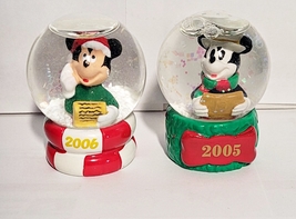 Disney Mickey Mouse Snowglobes 2005 - 2006 Issued by JC Penny&#39;s  - £7.82 GBP