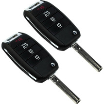 2x Flip Key Fobs Keyless Entry Remote for KIA Carens 13-14, Optima Soren... - £25.05 GBP