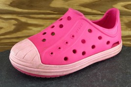 Crocs Toddler Girls 10 Medium Pink Flat Synthetic 202281 - £17.55 GBP