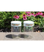 Set 2 Vtg PYREX Spice Of Life See N Store Glass Canister Jar W/ Lids 7-3... - $19.99