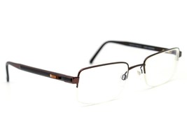 Daniel Swarovski Eyeglasses S162 40 6052 Brown Half Rim Frame Austria 51[]21 135 - £39.50 GBP