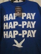 Nwt Duck Dynasty HAP-PAY Boy&#39;s Blue Short Sleeve Tee - Size Youth L - £4.70 GBP