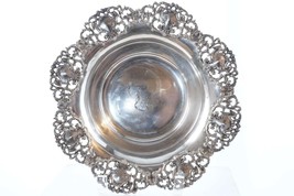 c1900 Blair and Crawford Sterling silver reticulated pierced edge bowl - $445.50