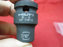 New HIlti 291974 Impact socket 1/2&quot;-7/16&quot; shallow anchor 6 point - £7.81 GBP