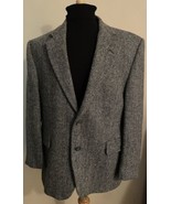 Alexandre London Harris Tweed Sport Coat Mens UK Chest44 Euro54 Grey Her... - $902.03 MXN