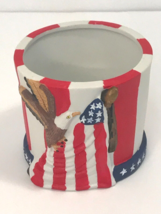 Red, White and Blue with American Eagle Patriotic Multipurpose Holder-Handmade - £7.77 GBP