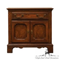 Bassett Furniture Walnut Rustic Country French 26&quot; Cabinet Nightstand - £479.51 GBP
