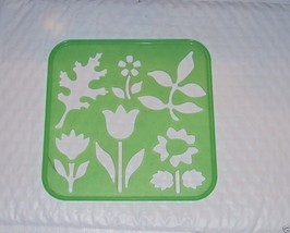 Tupperware Stencil Art Replacement Plants Theme Green #1941 - $6.88