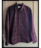 NWT Men&#39;s Womens Wine Plaid Lined Shirt Jacket Coat XL - $31.38 CAD