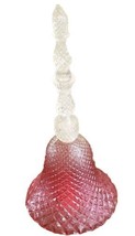 Avon Collectible Rose Point Glass Perfume Decanter Bell Vintage Empty - $114.23 MXN