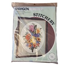 Paragon Needlework Kit Symphony of Color 0909 Cruel Stitchery Flowers Vintage - £44.19 GBP