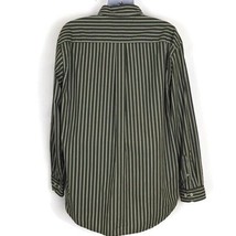 Tommy Hilfiger Mens Shirt Size XL Button Up Green Long Sleeve Striped Norm Core - £16.16 GBP