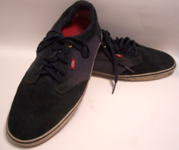 Mens Vans Size 13 Black Skateboard Deck Tennis Shoes  Suede  EUC - £37.19 GBP