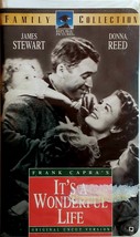 It&#39;s A Wonderful Life [VHS 1995 Clamshell] 1946 James Stewart, Donna Reed - £0.87 GBP