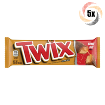 5x Packs Twix Caramel Milk Chocolate Cookie Bars Share Size Candy 3.02oz - £17.43 GBP