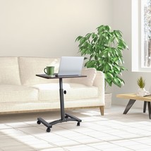 Height Adjustable Rolling Desk Table Laptop Home Stand Computer Cart Tas... - $65.99+