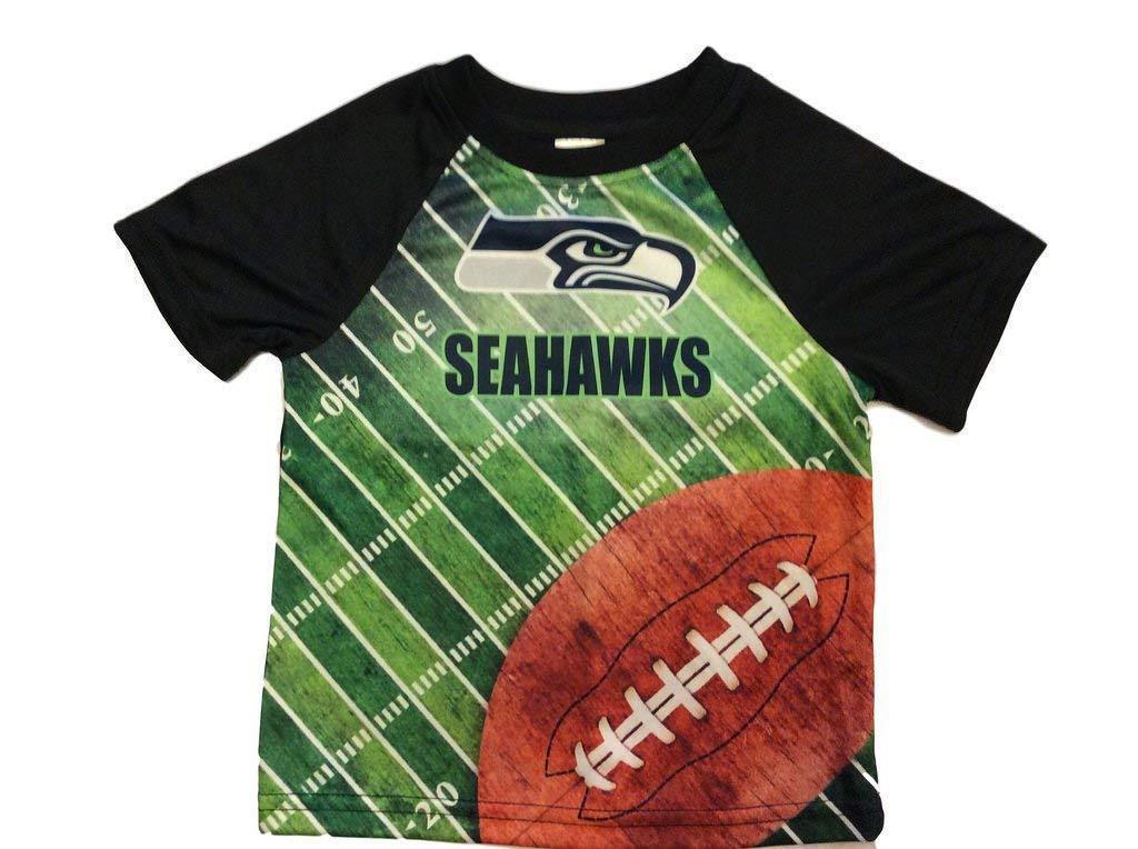 NFL Seattle Seahawks T-Shirt Field Design Gerber Youth Select Size - £13.54 GBP