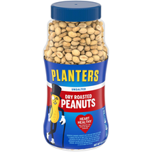 Planters Unsalted Dry Roasted Peanuts, 16 Ounce (4 Pack) - £26.20 GBP