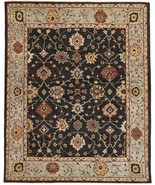 12&#39; X 15&#39; Black Gold And Gray Wool Floral Hand Knotted Stain Resistant A... - $77,524.02 MXN