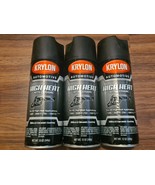Lot Of 3 Krylon Automotive High Heat W/ Ceramic Flat Black Spray Paint 1... - $739.21 MXN