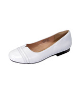 PEERAGE Marina Women&#39;s Wide Width Round Toe Casual Leather Dress Skimmer... - $64.95