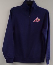 Atlanta Braves &quot;A&quot; Logo Baseball Mens 1/4 Zip Pullover XS-4XL, LT-4XLT New - $33.99+