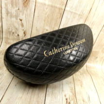 Catherine Deneuve Sunglasses Black Faux Quilt Hard Clam Shell CASE ONLY - £11.64 GBP