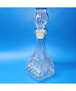 Vintage Anchor Hocking Wexford Flared Decanter Pressed Glass With Stoppe... - $287.36 MXN