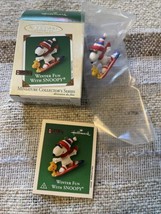 2002 Hallmark QXM4343 &quot;Winter Fun With Snoopy - #5&quot; Miniature Ornament - $14.80