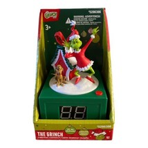 Gemmy The Grinch Christmas Countdown Calendar Clock Speaks Phrases True Voice - £23.97 GBP