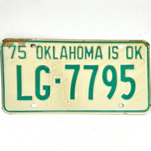 1975 United States Oklahoma Logan County Passenger License Plate LG-7795 - $17.55 CAD