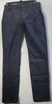 J.CREW Pants Womens Size 27 Black Velvet Cotton Pockets Belt Loops Stretch - £11.80 GBP