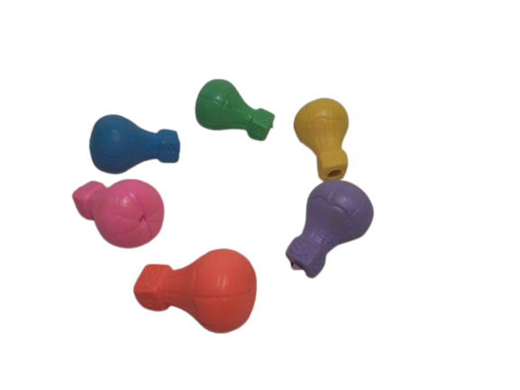 NOS Diener Vintage Eraser Hot Air Balloon Pencil Topper Toy 1987, 1.5" T