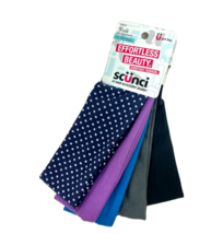 Scunci 5 Piece Headwraps Effortless Beauty No Damage Dots &amp; Solids #39944 - £9.22 GBP