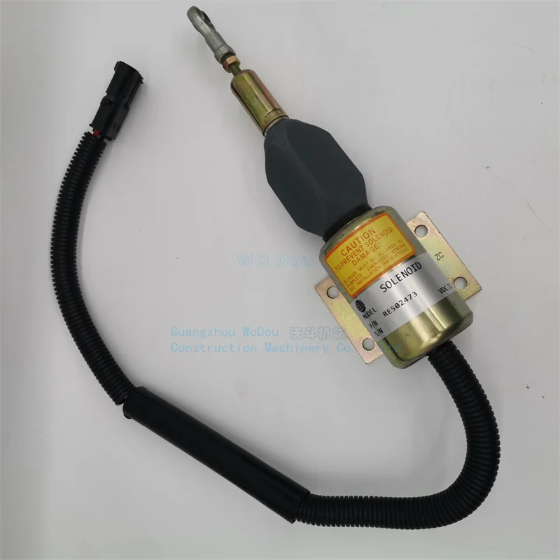 RE502473 New fuel shut-off solenoid valve suitable for John e tractor ro... - $187.10