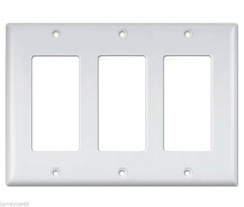 Westgate 8833-W White Three Gang Decora / GFCI Wallplates - $5.69