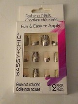 Sassy&amp;Chic Fashion Nails 3 x 12 Pieces (without glue) New. Free Shipping - £19.60 GBP