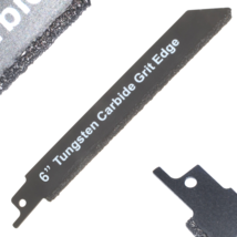 6 in Carbide Reciprocating Blade Cutting Cast Iron Backer Board Hardie Drywall - £7.90 GBP