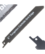 6 in Carbide Reciprocating Blade Cutting Cast Iron Backer Board Hardie Drywall - $9.89