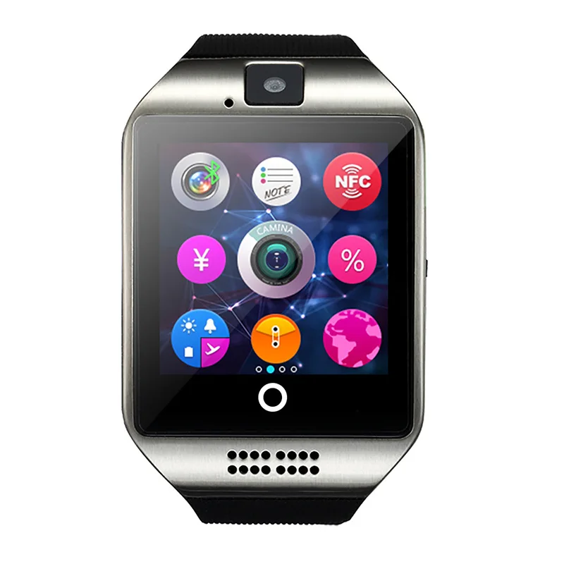Q18 Pometer Smart Watch With Touch Screen Camera TF Card Bluetooth Smart Watch f - £148.47 GBP