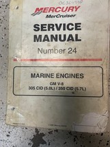 Mercruiser #24 GM V-8 305 350 Service Atelier Réparation Manuel Usine OEM Worn - £35.96 GBP