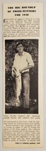 1949 Magazine Photo Young Fisherman with 19 Lb Brown Trout 1st Prize Winner - £7.33 GBP