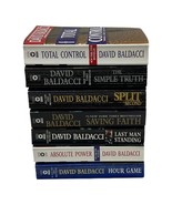 7 Action &amp; Suspense Paperback Novels Mixed Titles David Baldacci Books - $17.01