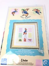 Beatrix Potter Cross Stitch Kit Peter Rabbit Birth Sampler JC20 Vintage - $28.58